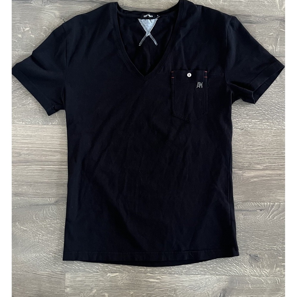 Antony Morato Cotton V Neck Luxury Tee Men Large